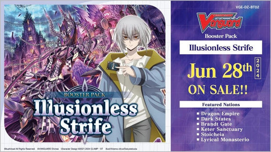 Cardfight Vanguard overDress: BT02 - Illusionless Strife - Booster Box (Pre-Order)