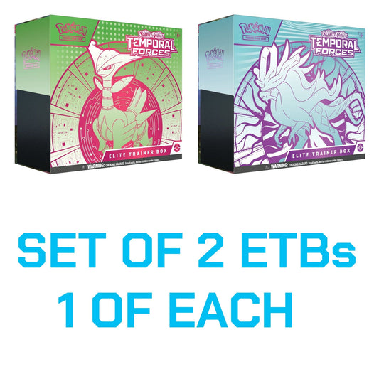 Pokemon: Scarlet and Violet 5 Temporal Forces - Elite Trainer Box: Iron Leaves and Walking Wake