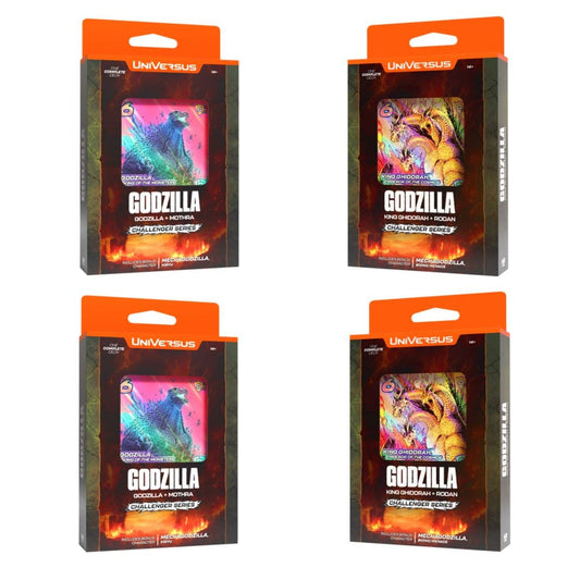 Universus CCG: Godzilla Challenger Series Assorted Display (4CT) (Pre-Order)