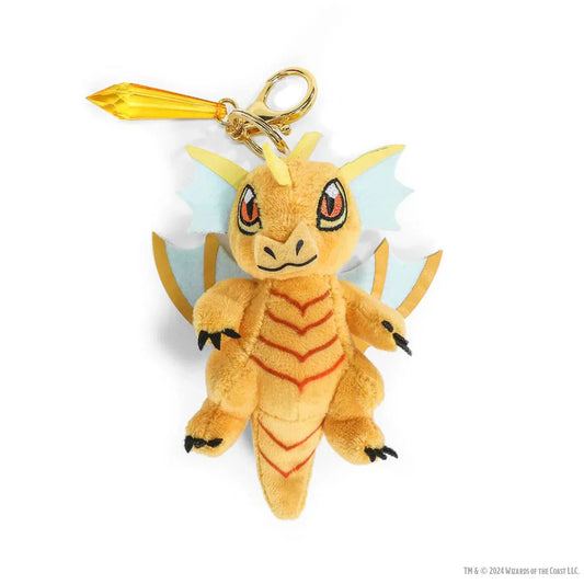 Dungeons And Dragons: 3-Inch Plush Charms: Gem Wyrmlings - Topaz (Pre-Order)